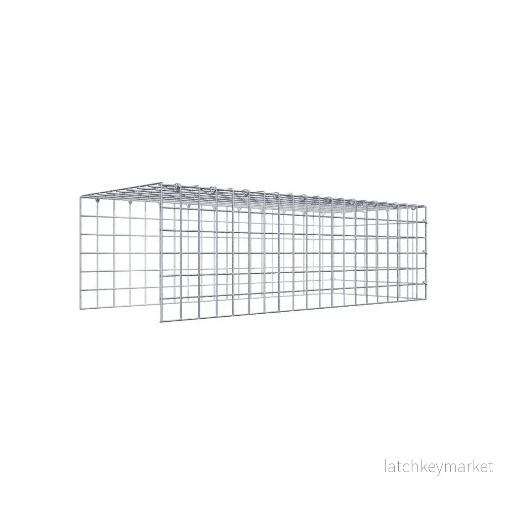 Typ 4 påbyggnadsgabion 100 cm x 30 cm x 40 cm (L x H x D), maskstorlek 5 cm x 5 cm, C-ring Typ 4 påbyggnadsgabion 100 cm x 30 cm x 40 cm (L x H x D), maskstorlek 5 cm x 5 cm, C-ring