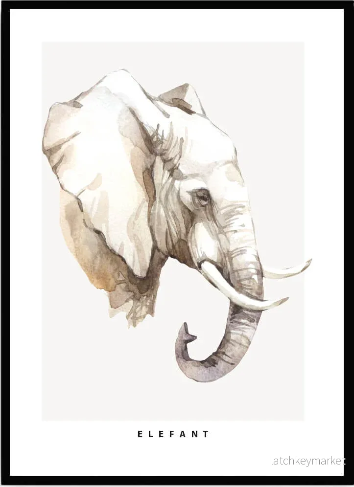 Barntavla – Elefant Barntavla – Elefant
