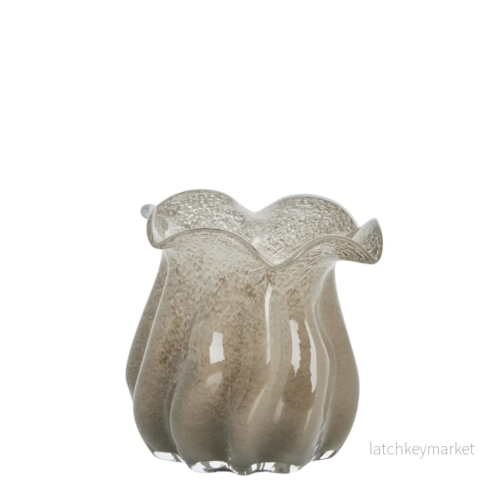 Scarlett vas H20 cm. sand glas Scarlett vas H20 cm. sand glas