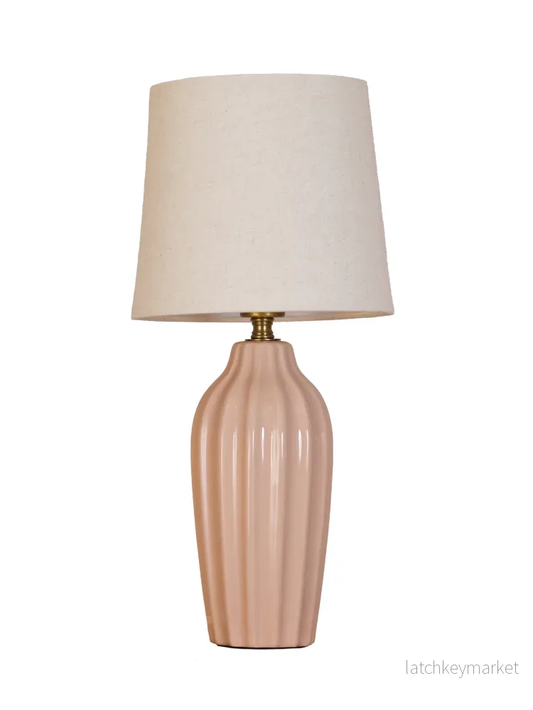 Bordslampa Lyon Ljus Rosa 39 cm - Bild 3