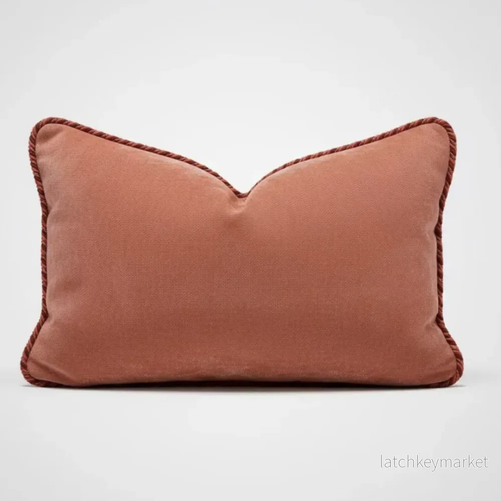 Kuddfodral Terracotta med keder Kuddfodral Terracotta med keder