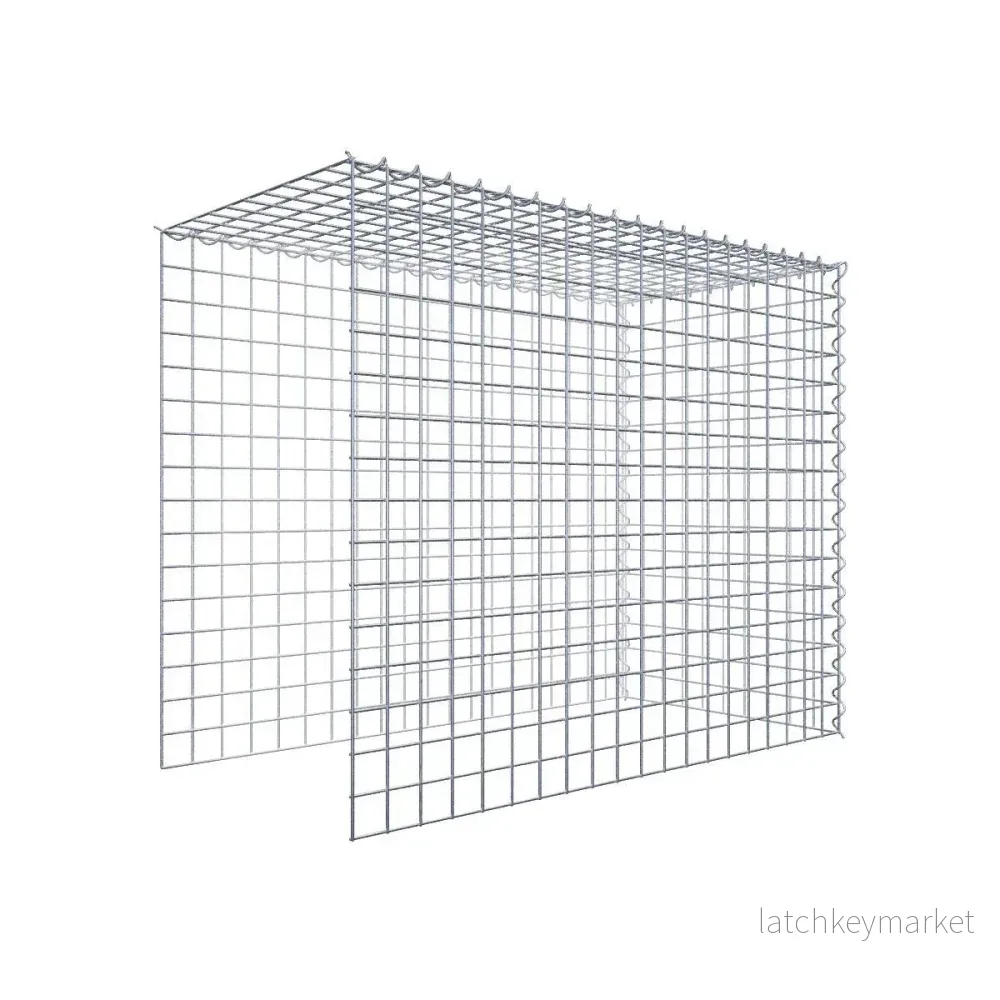 Extra gabion typ 4 100 cm x 80 cm x 50 cm (L x H x D), maskstorlek 5 cm x 5 cm, spiral Extra gabion typ 4 100 cm x 80 cm x 50 cm (L x H x D), maskstorlek 5 cm x 5 cm, spiral