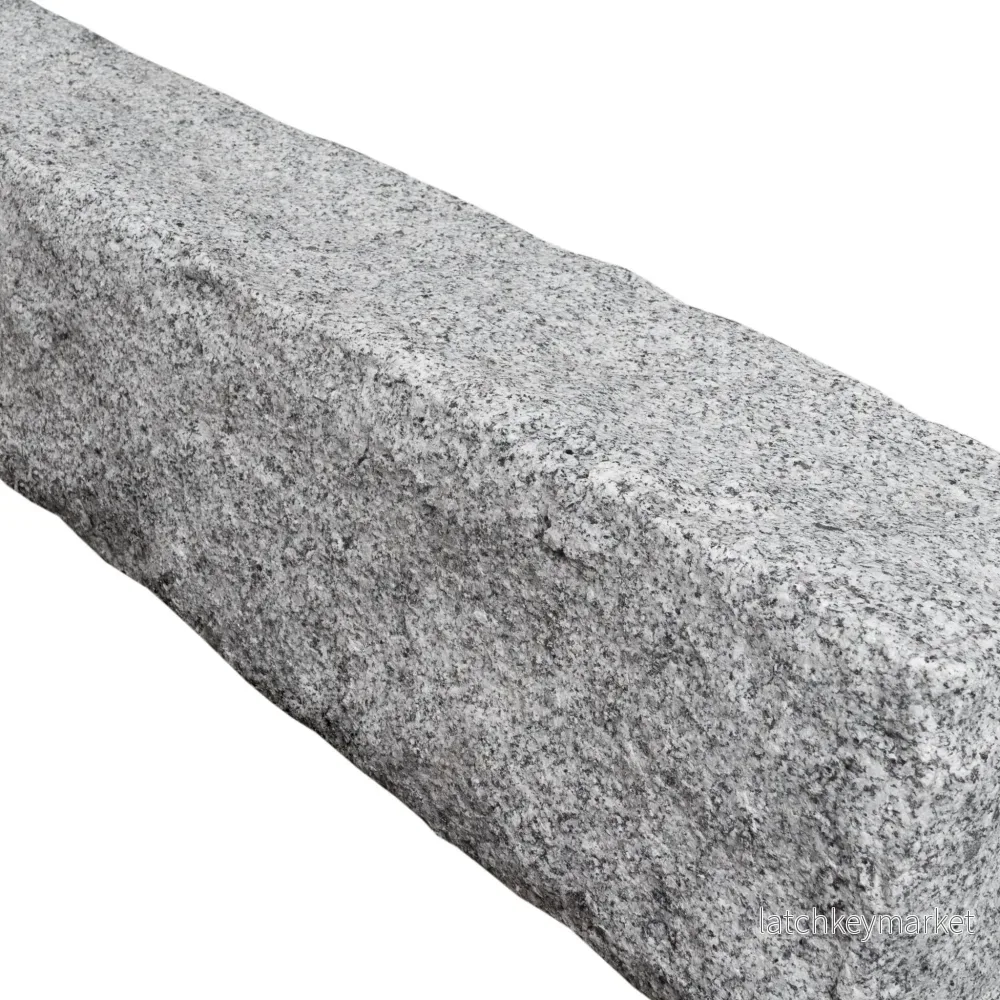 Granitstolpe Bergama Grå Rustik 1200x150x150 - Bild 3
