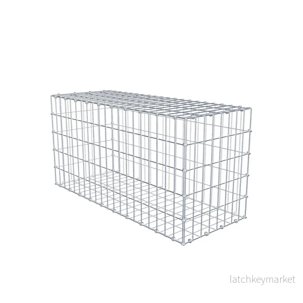 Gabion 100 cm x 50 cm x 40 cm (L x H x D), maskstorlek 5 x 10 cm, spiralring Gabion 100 cm x 50 cm x 40 cm (L x H x D), maskstorlek 5 x 10 cm, spiralring