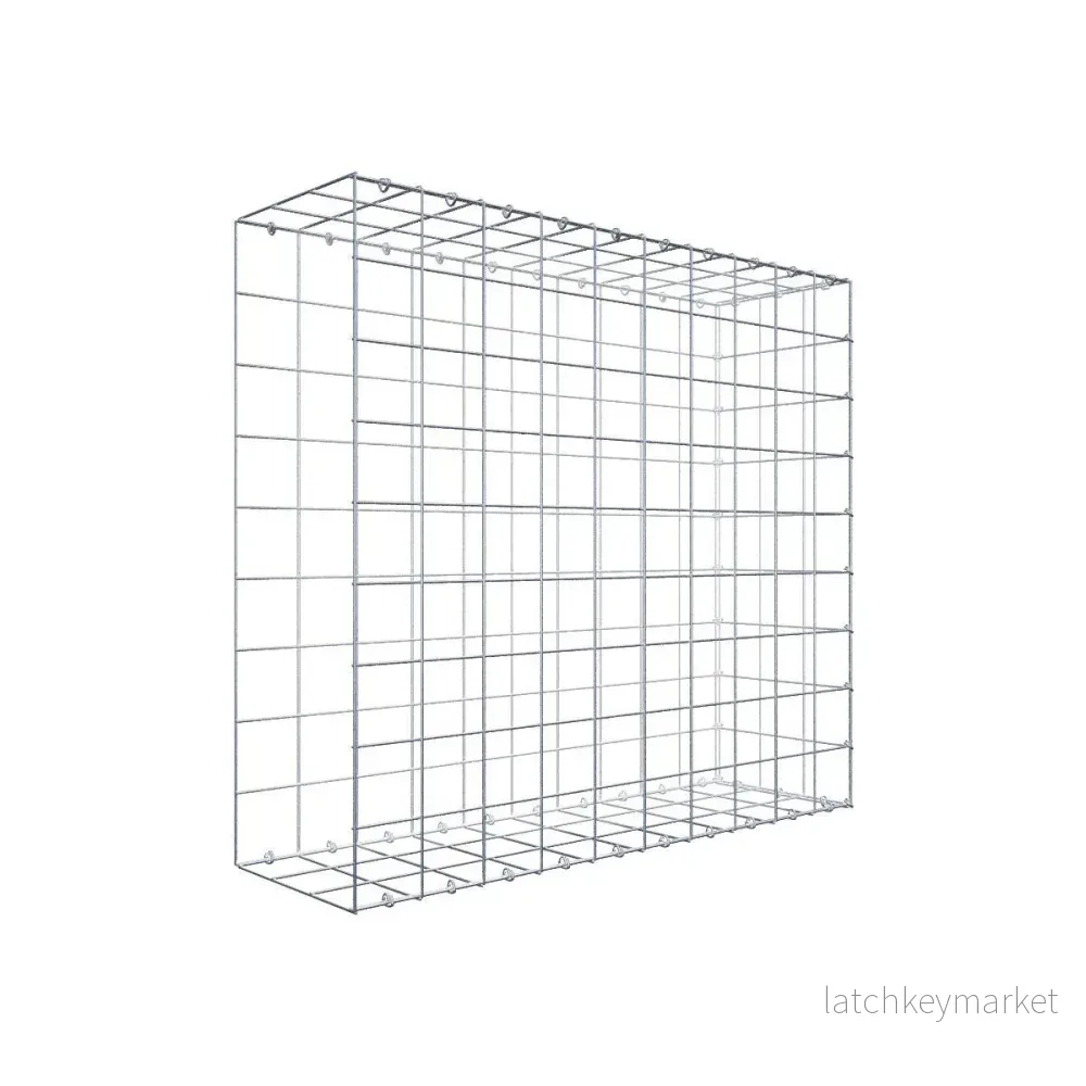 Fästbar gabion typ 2 100 cm x 90 cm x 30 cm (L x H x D), maskstorlek 10 cm x 10 cm, C-ring Fästbar gabion typ 2 100 cm x 90 cm x 30 cm (L x H x D), maskstorlek 10 cm x 10 cm, C-ring