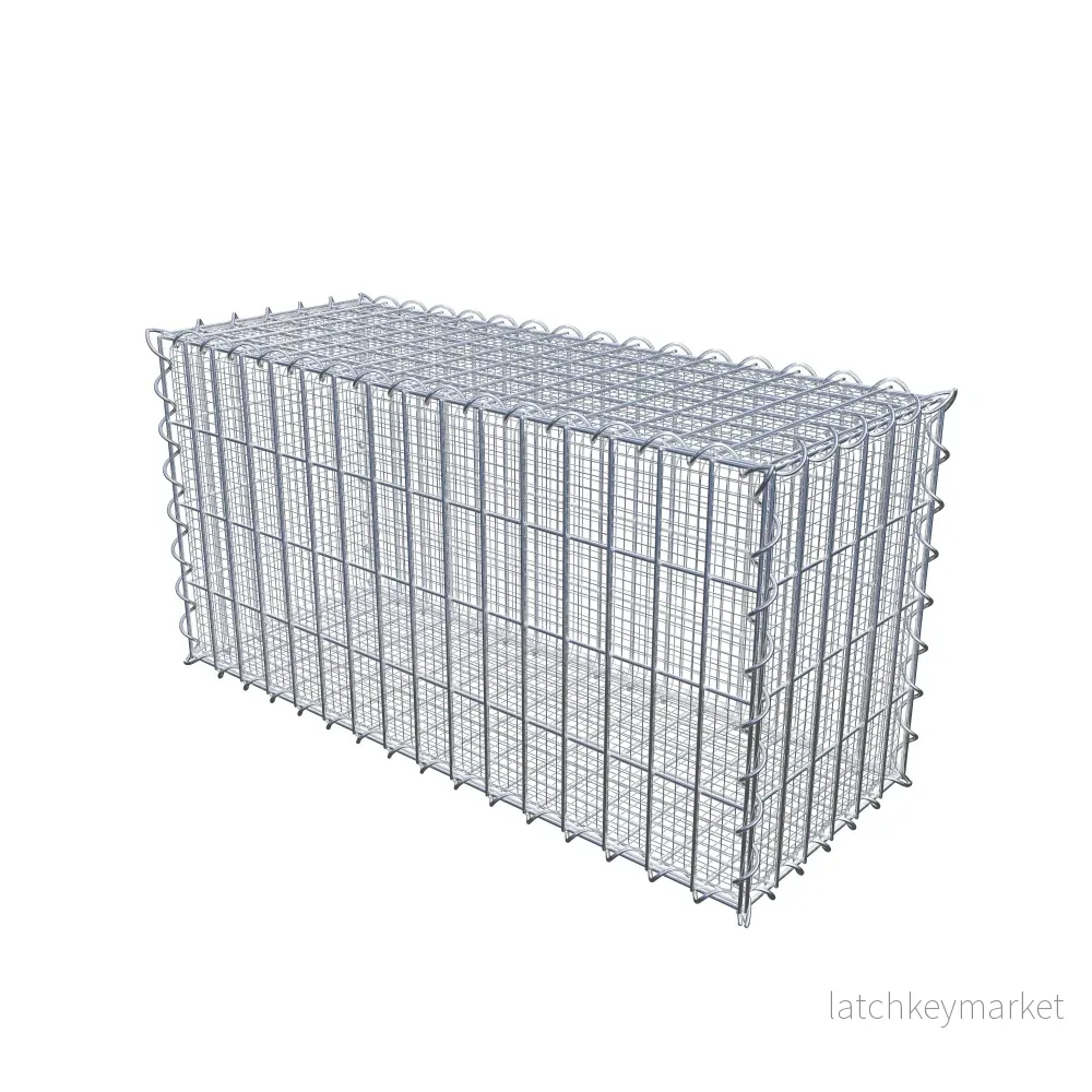 Sandgabion 80 cm x 40 cm x 30 cm (L x H x D), maskstorlek 5 cm x 10 cm, spiral - Bild 2