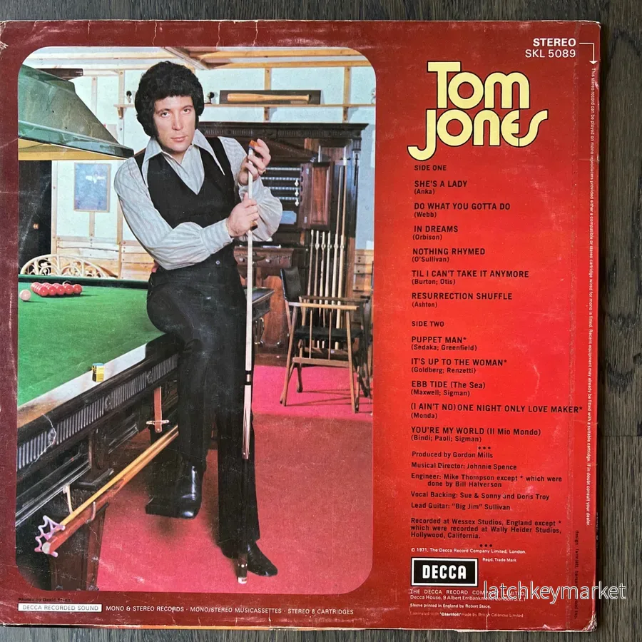 Tom Jones – Sings She’s a Lady – LP UK 1971 - Bild 2