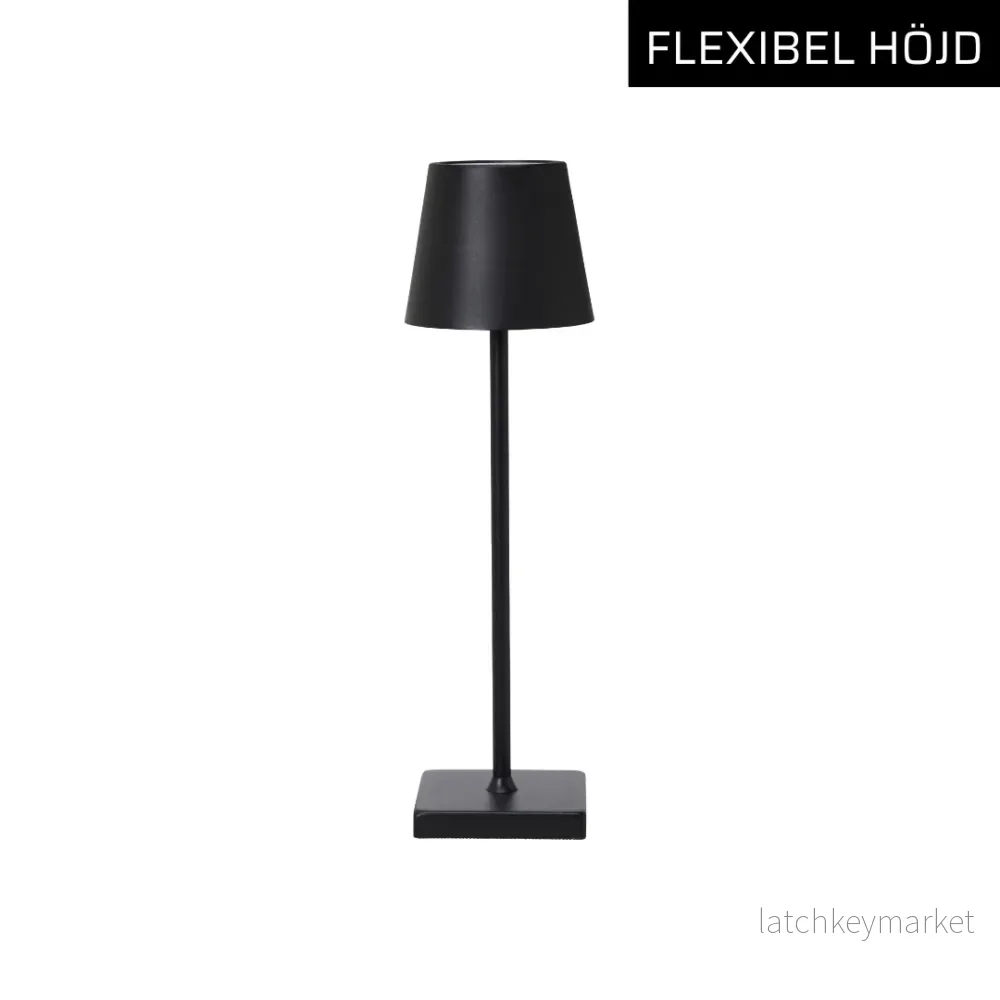 Trådlös bordslampa – Hans Svart Trådlös bordslampa – Hans Svart