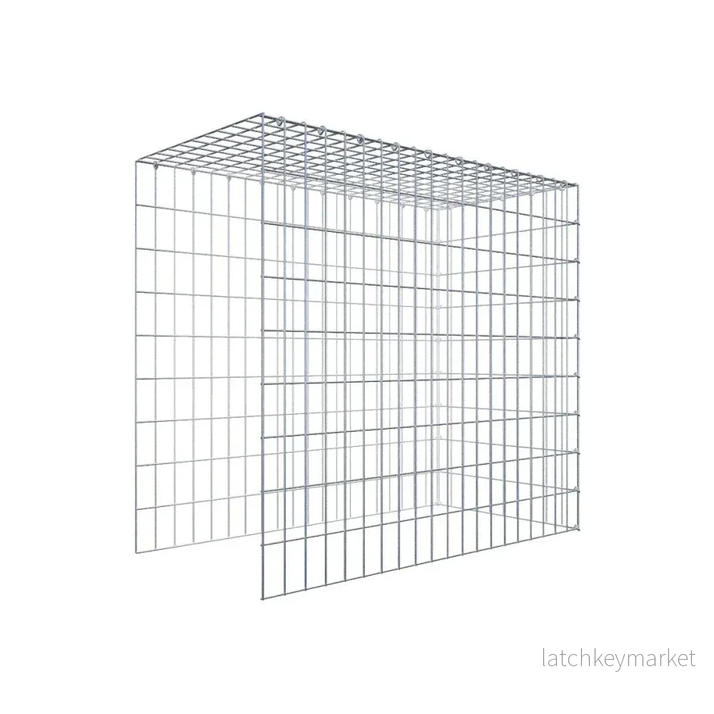 Extra gabion typ 4 100 cm x 90 cm x 50 cm (L x H x D), maskstorlek 5 cm x 10 cm, C-ring Extra gabion typ 4 100 cm x 90 cm x 50 cm (L x H x D), maskstorlek 5 cm x 10 cm, C-ring