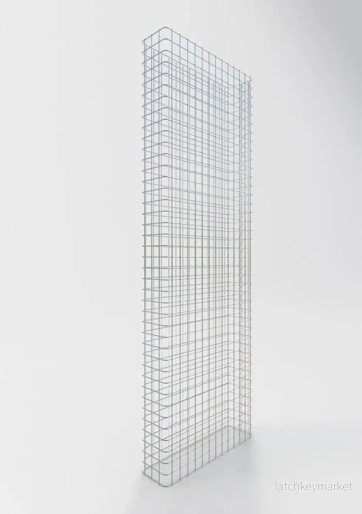 Gabionstängsel längd 67 cm, höjd 200 cm, djup 17 cm, maskstorlek 5 x 5 cm - Bild 2