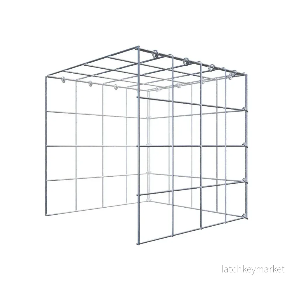 Extra gabion typ 4 40 cm x 40 cm x 40 cm (L x H x D), maskstorlek 10 cm x 10 cm, C-ring Extra gabion typ 4 40 cm x 40 cm x 40 cm (L x H x D), maskstorlek 10 cm x 10 cm, C-ring