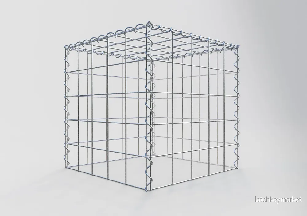 Påväxt gabion typ 3 50 cm x 50 cm x 50 cm (L x H x D), maskstorlek 10 cm x 10 cm, spiral - Bild 2