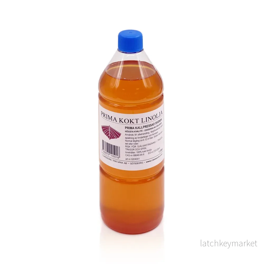Linolja kokt kallpressad, prima Linolja kokt kallpressad, prima