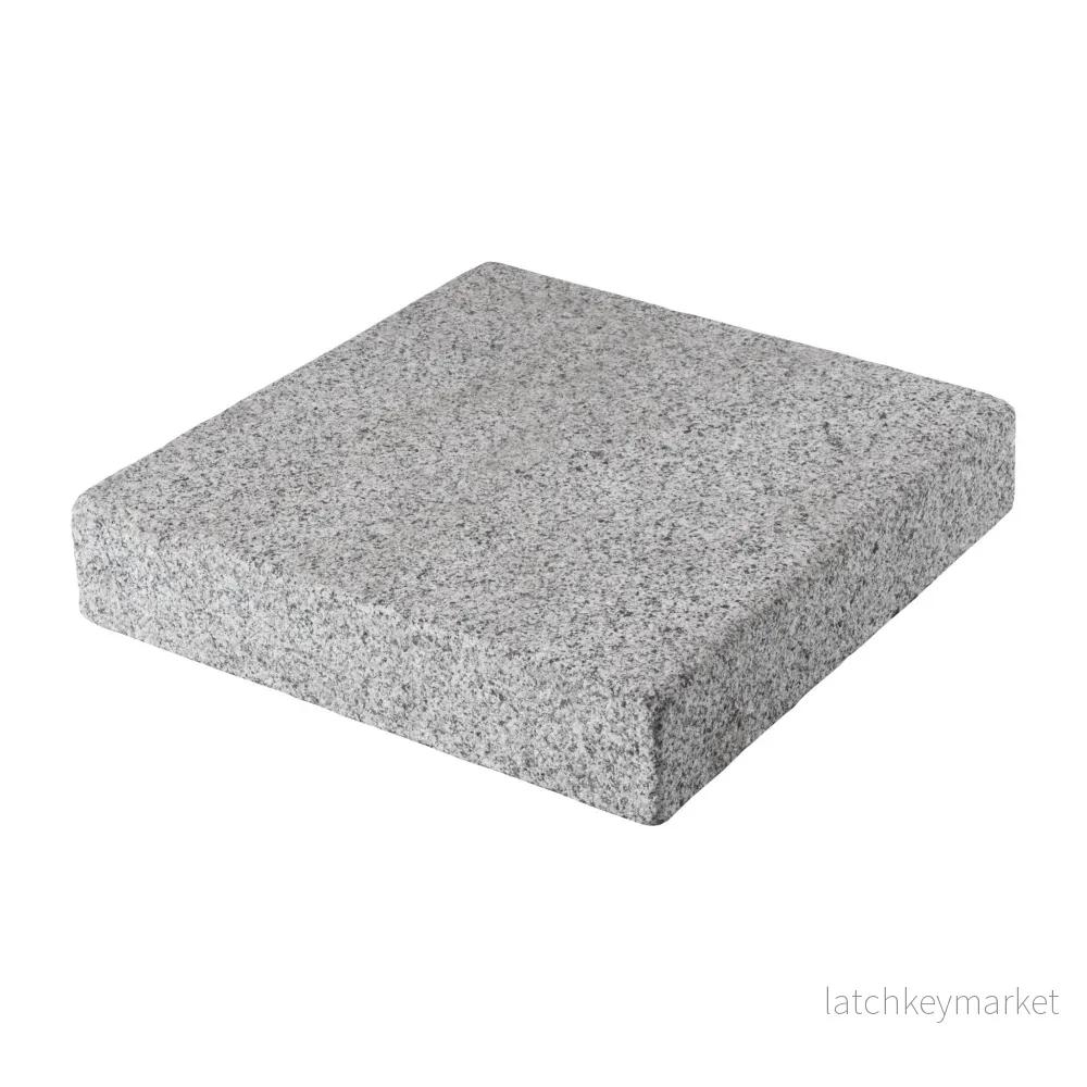 Stolptopp Bergama Granit Grå Modern 400x400x70 Stolptopp Bergama Granit Grå Modern 400x400x70