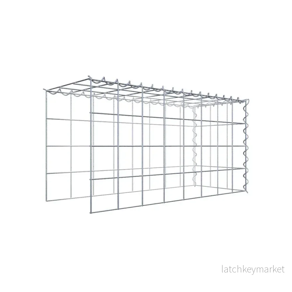 Extra gabion typ 4 80 cm x 40 cm x 30 cm (L x H x D), maskstorlek 10 cm x 10 cm, spiral Extra gabion typ 4 80 cm x 40 cm x 30 cm (L x H x D), maskstorlek 10 cm x 10 cm, spiral