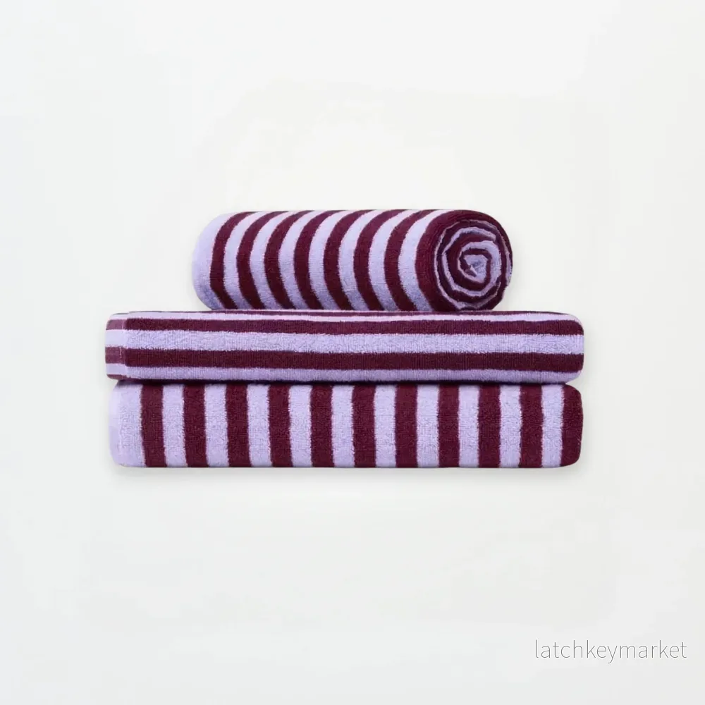 Bongusta Towels Wine & Lavender Bongusta Towels Wine & Lavender