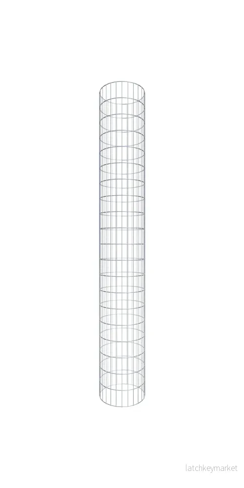 Gabionpelare rund 42 cm diameter, 200 cm höjd, maskstorlek 5 cm x 10 cm Gabionpelare rund 42 cm diameter, 200 cm höjd, maskstorlek 5 cm x 10 cm