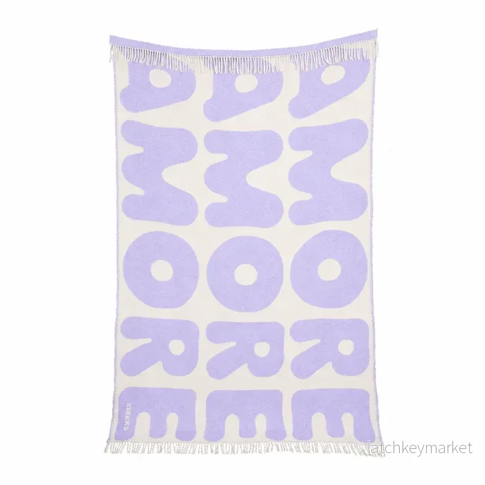 Klekks No. 11 AMORE Purple Wool Blanket