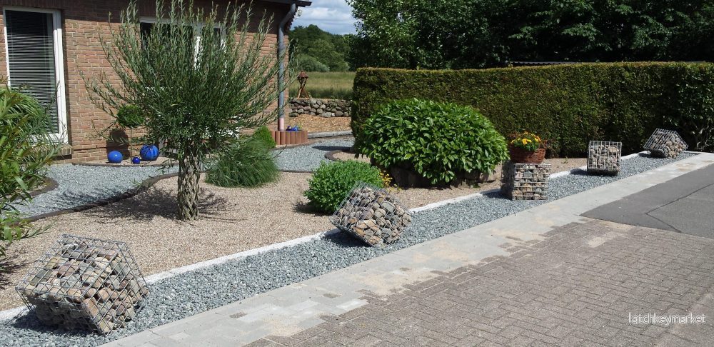 Gabion 40 cm x 40 cm x 40 cm (L x H x D), maskstorlek 5 cm x 5 cm, spiral - Bild 2