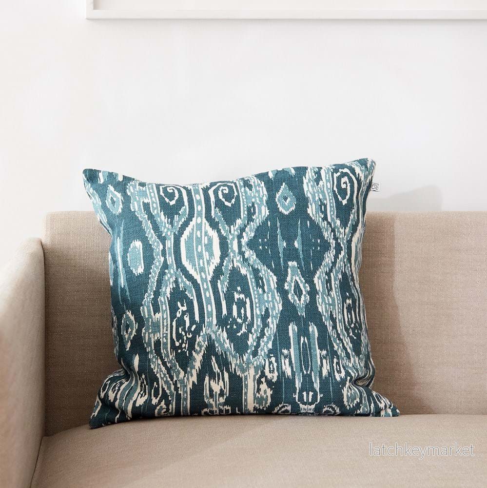 Ikat Madras Linen Cushion Cover 50x50 - Bild 2