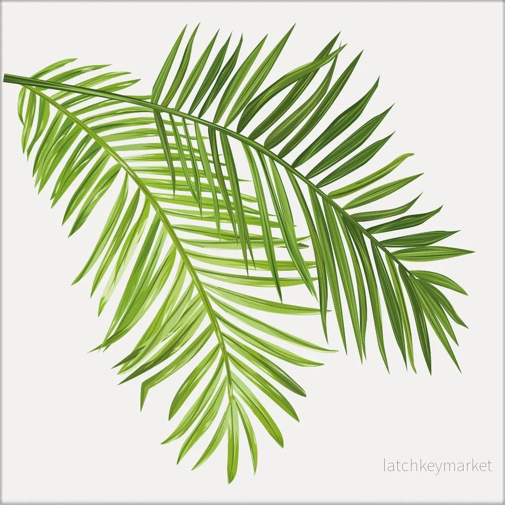 Kakeldekor tropical blad - Bild 2