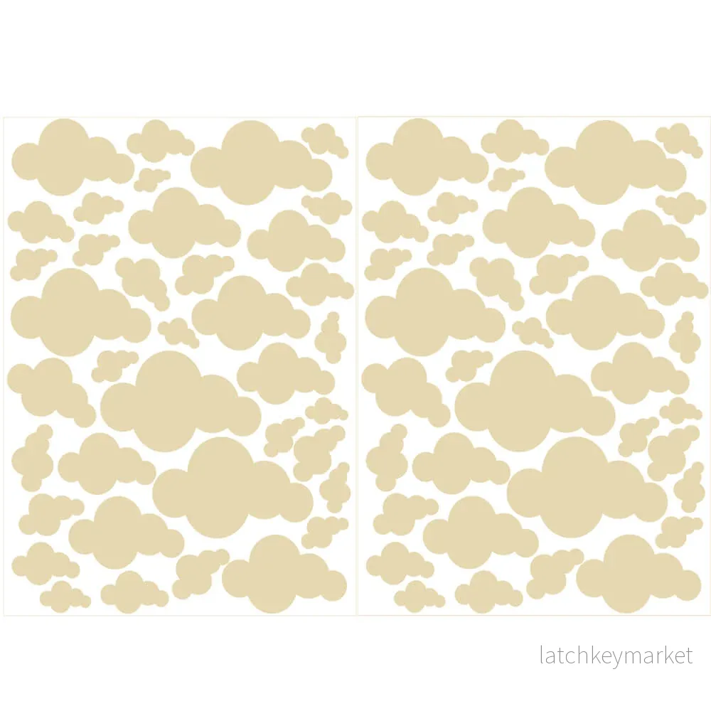 Väggdekor moln beige - olika storlekar - Bild 2