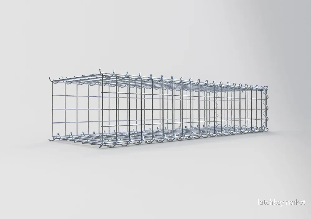 Extra gabion typ 2 100 cm x 20 cm x 30 cm (L x H x D), maskstorlek 5 cm x 5 cm, spiral - Bild 2
