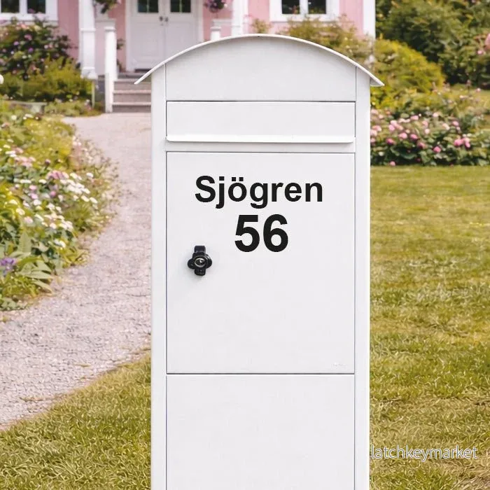 Text till brevlåda - namn och nummer - Bild 2