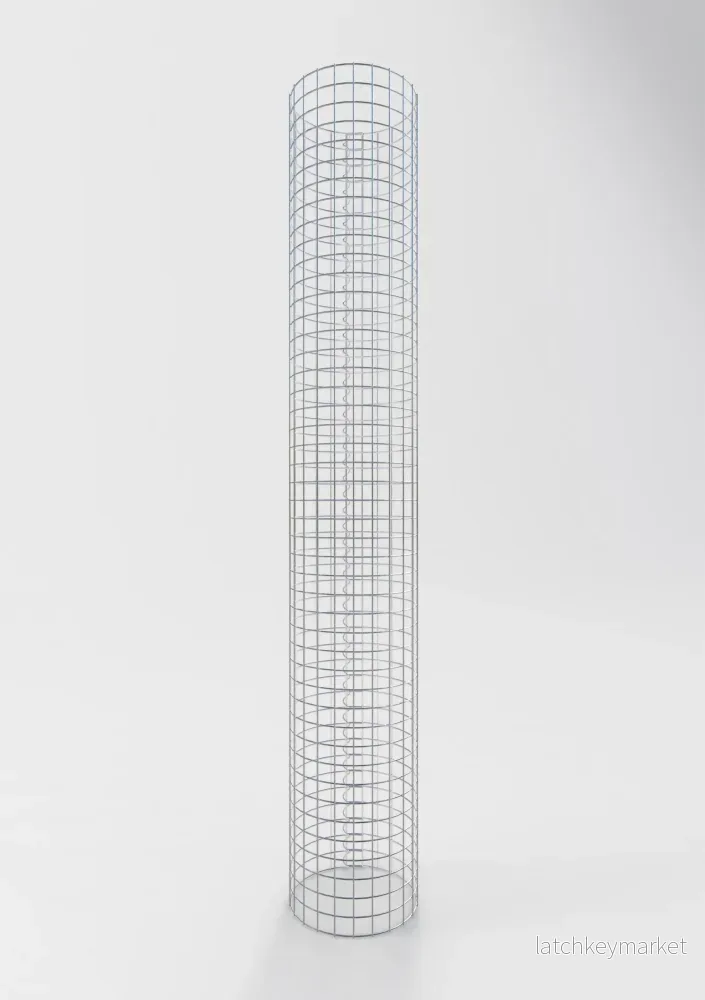 Gabionpelare rund 37 cm diameter, 230 cm höjd, maskstorlek 5 cm x 5 cm - Bild 2