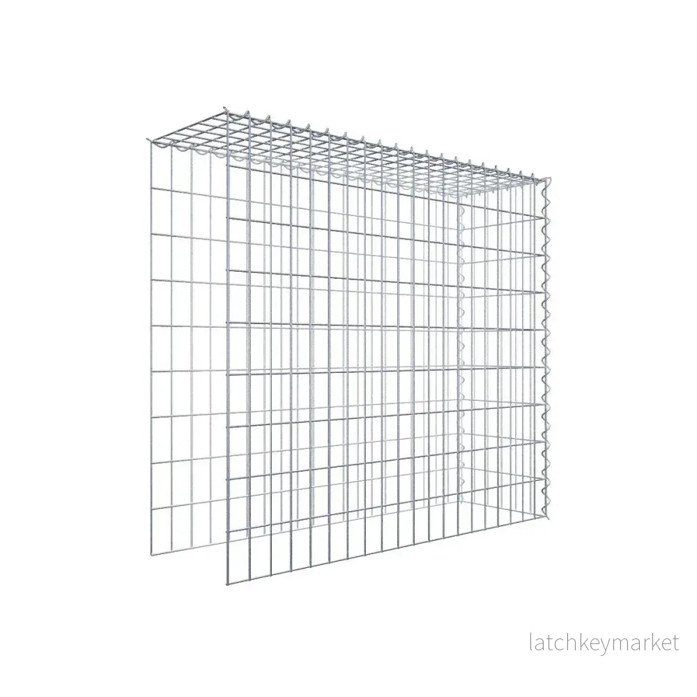 Påväxt gabion typ 4 100 cm x 90 cm x 30 cm (L x H x D), maskstorlek 5 cm x 10 cm, spiral