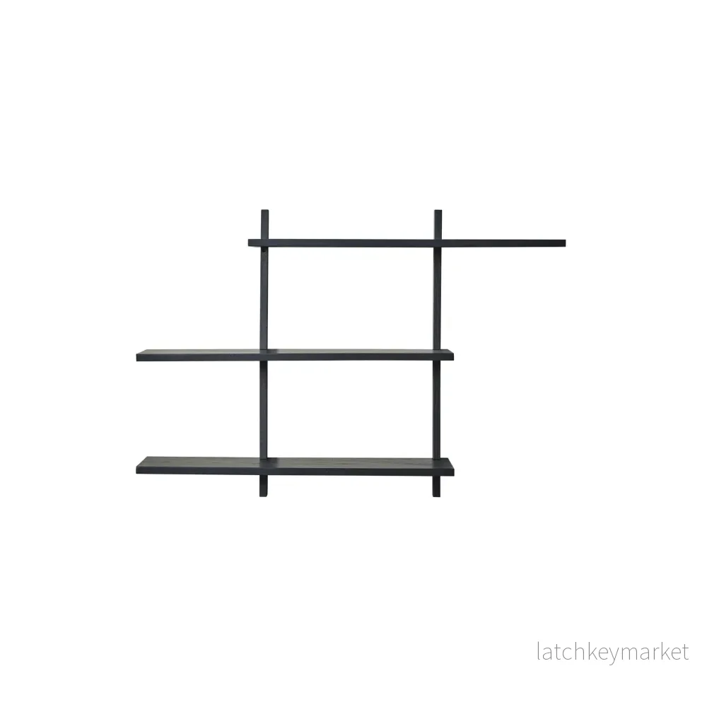 Ellie hylle L100*H70*W20 svart eiketre Ellie hylle L100*H70*W20 svart eiketre