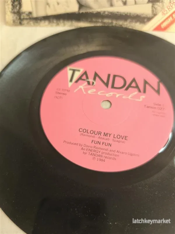 Fun Fun – Colour My Love - Italo Disco (7” Vinyl, 1984) - Bild 3