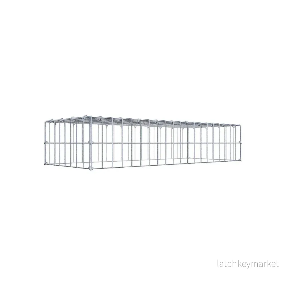 Typ 3 påbyggnadsgabion 100 cm x 20 cm x 40 cm (L x H x D), maskstorlek 5 cm x 10 cm, C-ring Typ 3 påbyggnadsgabion 100 cm x 20 cm x 40 cm (L x H x D), maskstorlek 5 cm x 10 cm, C-ring