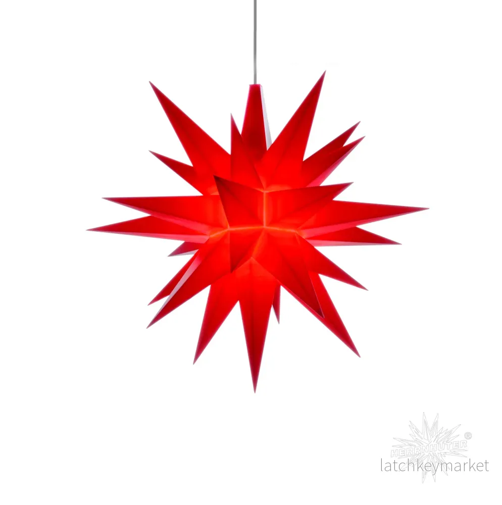 Liten adventsstjärna röd plast 13 cm Liten adventsstjärna röd plast 13 cm