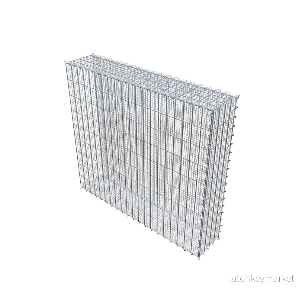 Grusodling gabion typ 2 100 cm x 90 cm x 20 cm (L x H x D), maskstorlek 5 cm x 10 cm, spiral - Bild 2