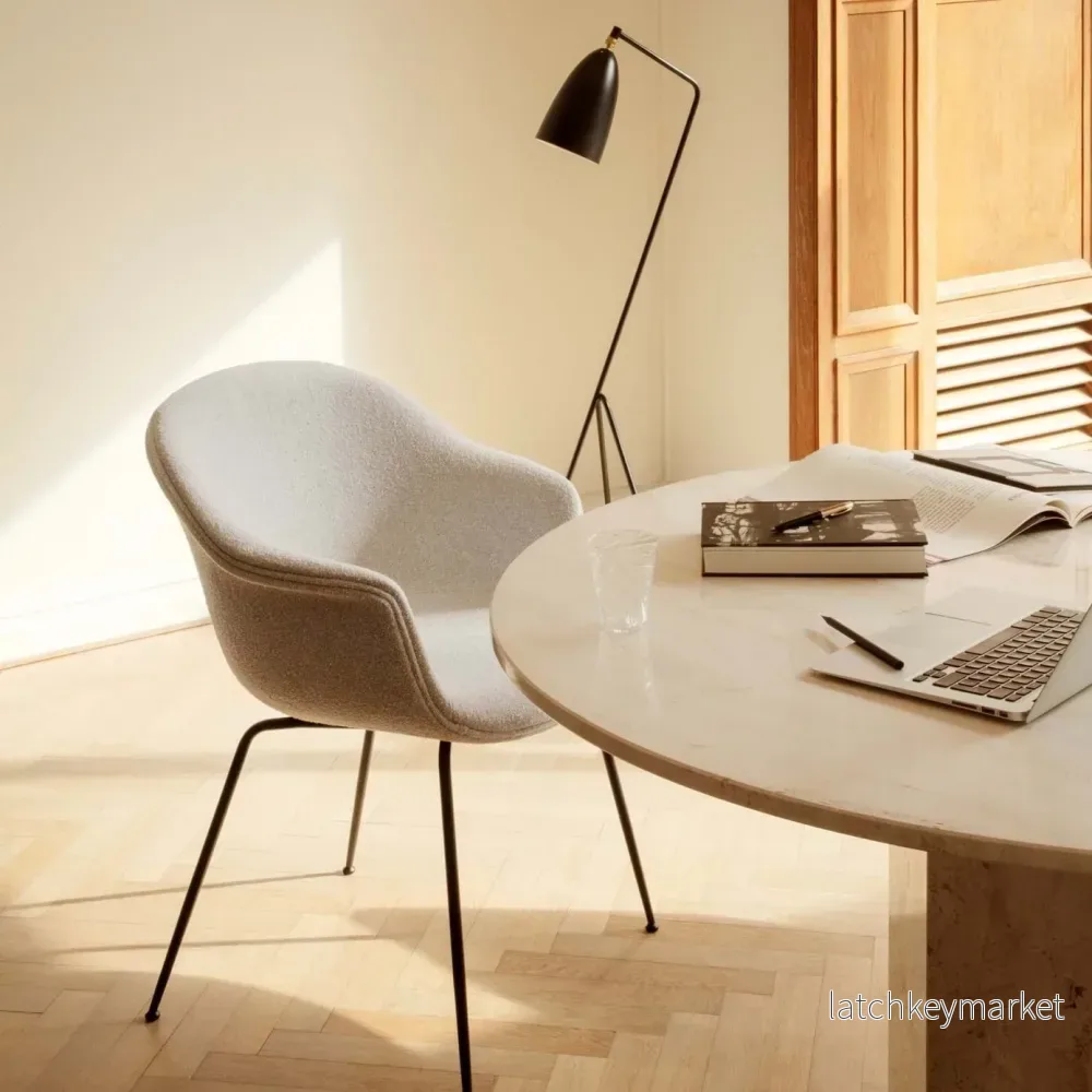 Bat Dining Chair Fully Upholstered Black Matt - Bild 3