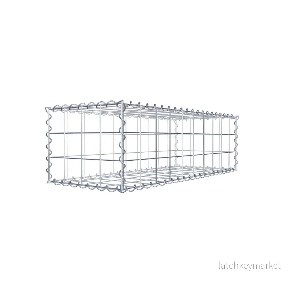 Gabion 100 cm x 30 cm x 40 cm (L x H x D), maskstorlek 10 cm x 10 cm, spiral - Bild 3