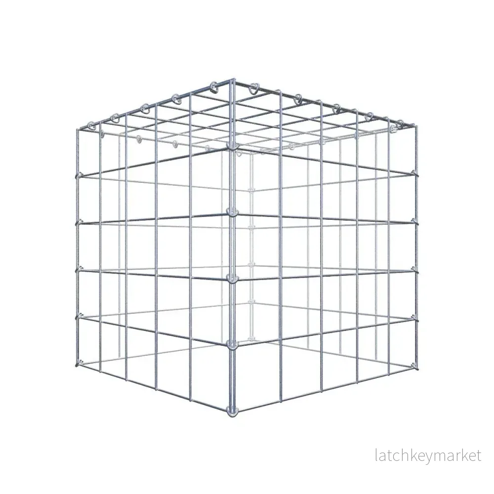 Extra gabion typ 3 50 cm x 50 cm x 50 cm (L x H x D), maskstorlek 10 cm x 10 cm, C-ring Extra gabion typ 3 50 cm x 50 cm x 50 cm (L x H x D), maskstorlek 10 cm x 10 cm, C-ring