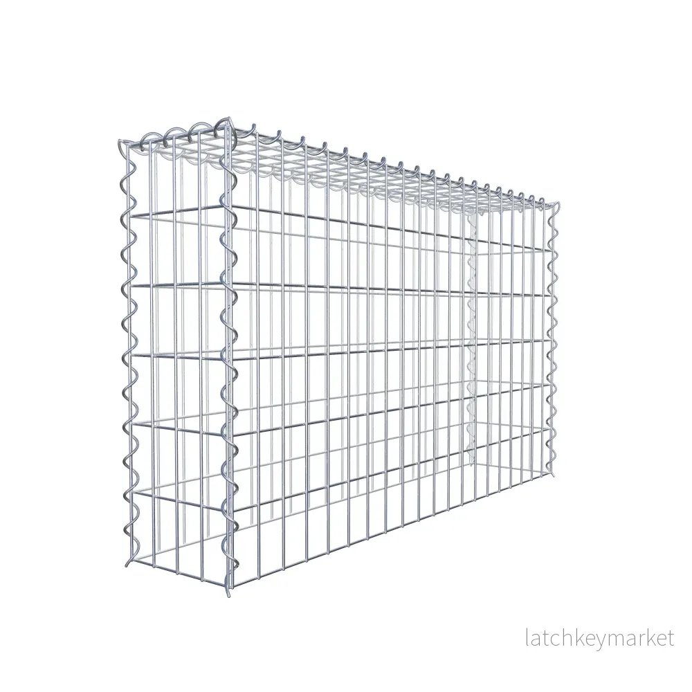 Extra gabion typ 3 100 cm x 60 cm x 20 cm (L x H x D), maskstorlek 5 cm x 10 cm, spiral - Bild 3