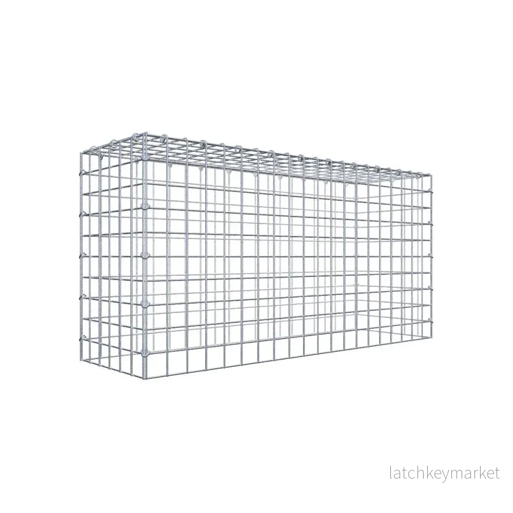 Typ 3 påbyggnadsgabion 100 cm x 50 cm x 30 cm (L x H x D), maskstorlek 5 cm x 5 cm, C-ring Typ 3 påbyggnadsgabion 100 cm x 50 cm x 30 cm (L x H x D), maskstorlek 5 cm x 5 cm, C-ring