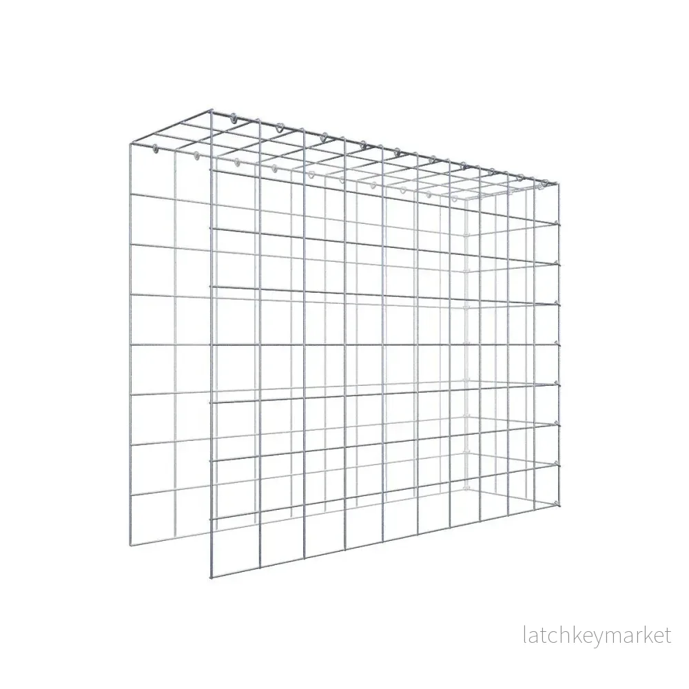 Extra gabion typ 4 100 cm x 80 cm x 30 cm (L x H x D), maskstorlek 10 cm x 10 cm, C-ring Extra gabion typ 4 100 cm x 80 cm x 30 cm (L x H x D), maskstorlek 10 cm x 10 cm, C-ring
