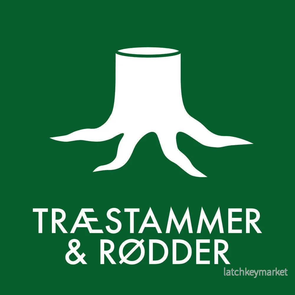 Avfallssortering - Trädstammar och rötter