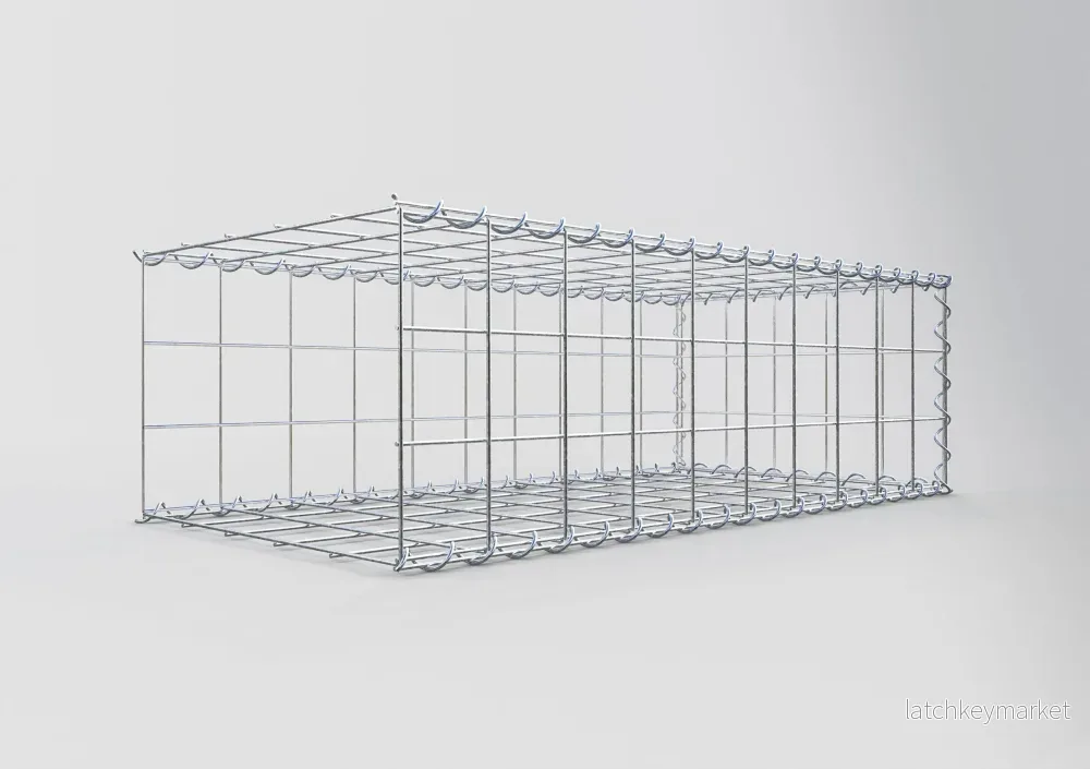 Extra gabion typ 2 100 cm x 30 cm x 50 cm (L x H x D), maskstorlek 10 cm x 10 cm, spiral - Bild 2