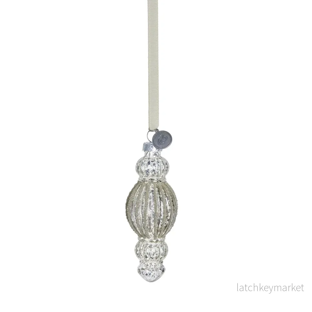 Perline ornament H11,5 cm. antikt silver Perline ornament H11,5 cm. antikt silver