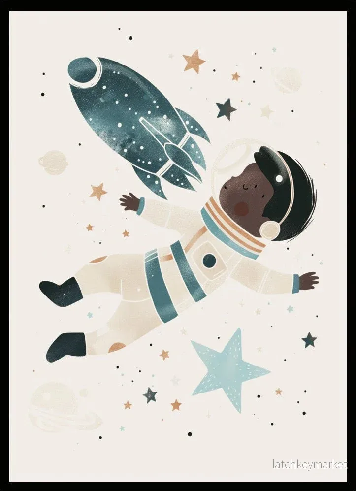 Barntavla space boy