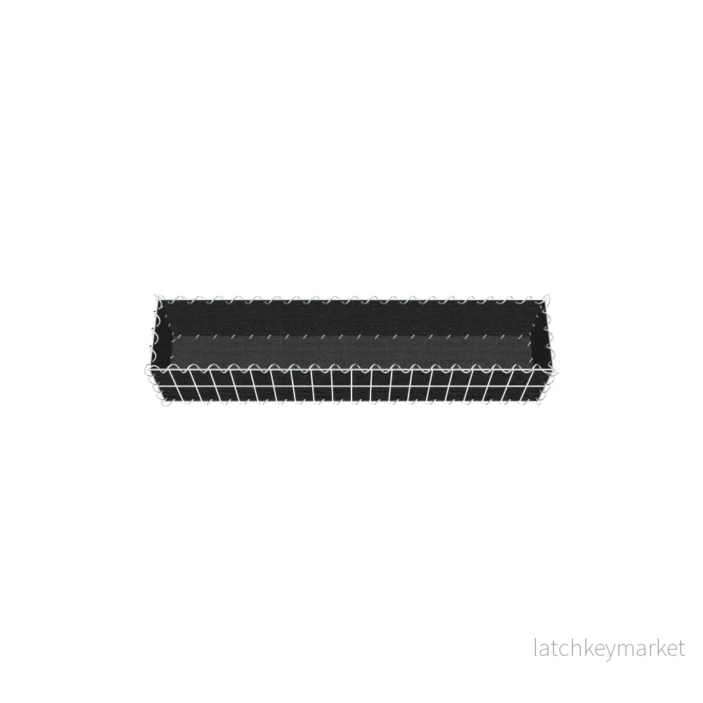 Grön gabion med fleece 100 cm x 20 cm x 20 cm (L x H x D), maskstorlek 5 cm x 10 cm, spiral - Bild 3