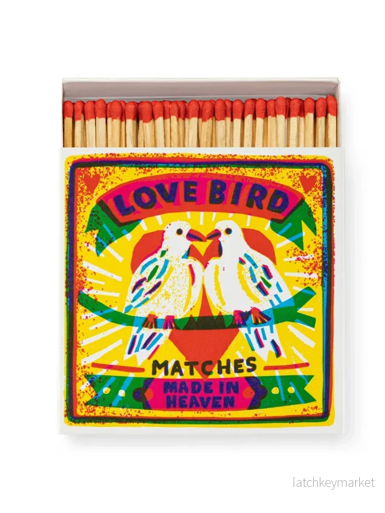 Tändsticksask Love Birds