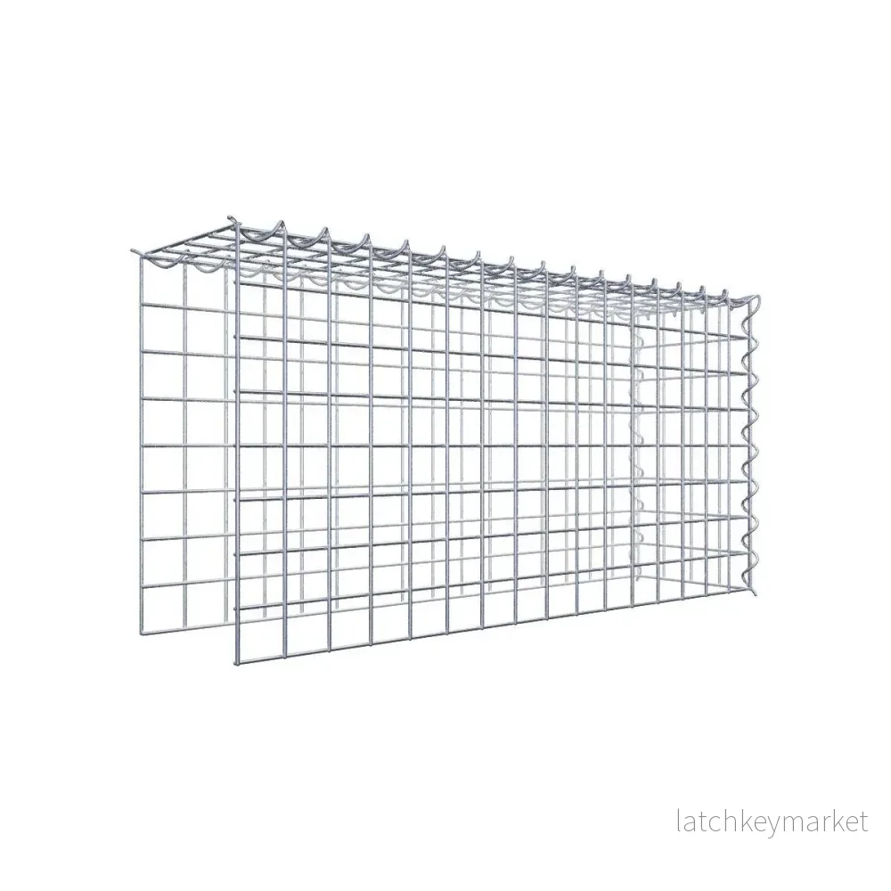 Extra gabion typ 4 80 cm x 40 cm x 20 cm (L x H x D), maskstorlek 5 cm x 5 cm, spiral Extra gabion typ 4 80 cm x 40 cm x 20 cm (L x H x D), maskstorlek 5 cm x 5 cm, spiral