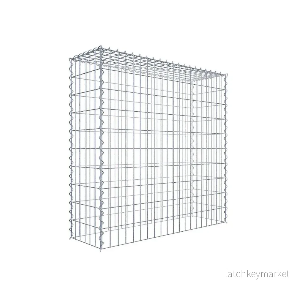 Påväxt gabion typ 3 100 cm x 100 cm x 30 cm (L x H x D), maskstorlek 5 cm x 10 cm, spiral Påväxt gabion typ 3 100 cm x 100 cm x 30 cm (L x H x D), maskstorlek 5 cm x 10 cm, spiral