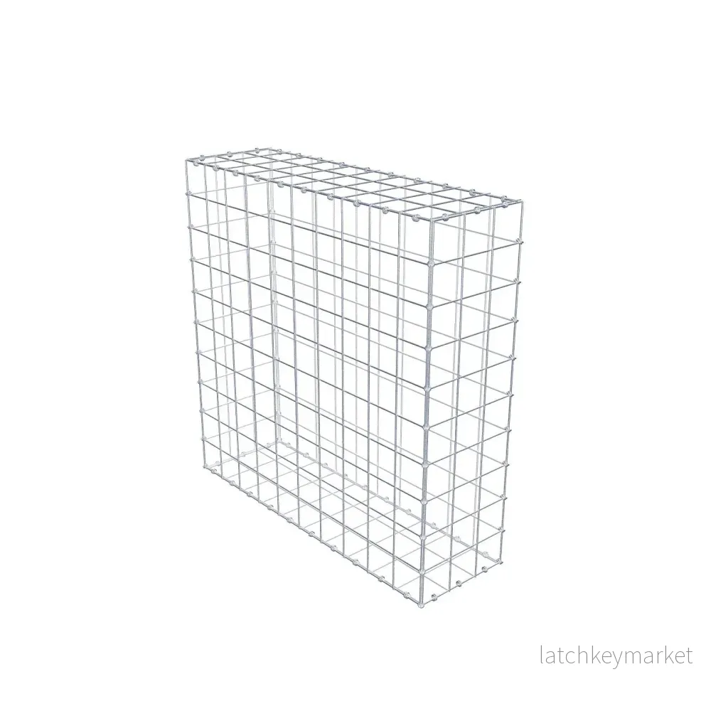 Gabion 100 cm x 100 cm x 30 cm (L x H x D), maskstorlek 10 x 10 cm, spiralring Gabion 100 cm x 100 cm x 30 cm (L x H x D), maskstorlek 10 x 10 cm, spiralring